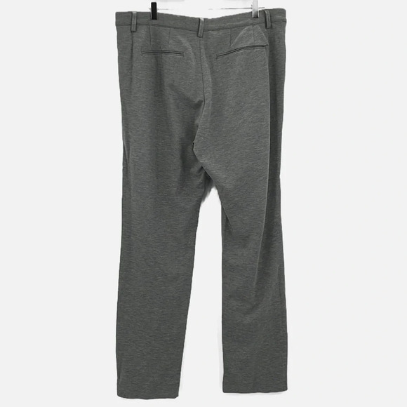 Soft Cloth Jersey Knit Flat Front Trousers in Gray - NWT - Size 38 - Picture 3 of 6